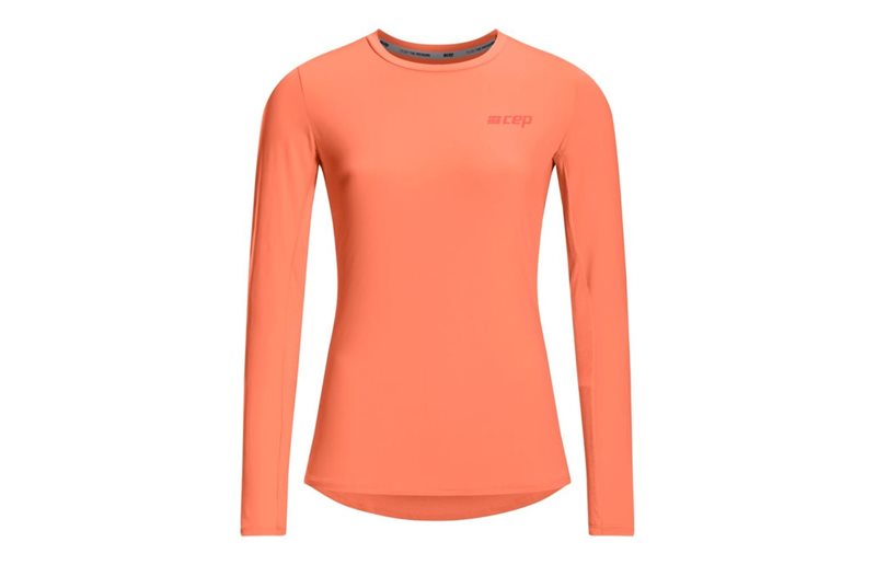 Cep Löpartröja The Run Shirt Round Neck Long Sleeve Coral Dam