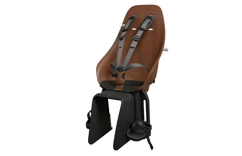 URBAN IKI Cykelsæde til Børn BIO Ta-ke Easy-Fix Pakkeholder beslag Haniwa Brown/Bincho Black