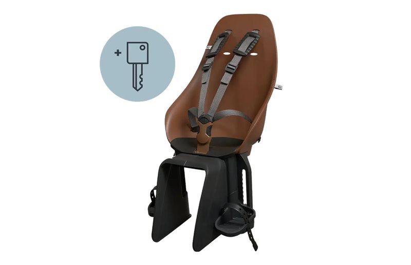 URBAN IKI Cykelsæde til Børn BIO Ta-ke Pakkeholder beslag Haniwa Brown/Bincho Black