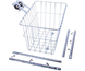 Wald Sykkelkurv 1352 Basket Silver