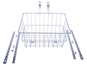 Wald Cykelkorg 1512 Drop Top Basket Silver