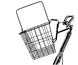 Wald Cykelkurv 3133 Quick Release Basket Black