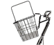 Wald Polkupyörän Kori 3133 Quick Release Basket Black