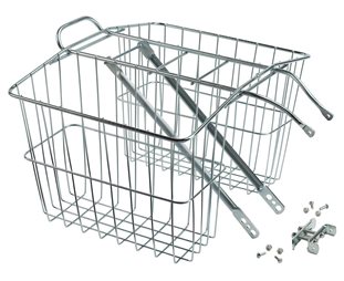 Wald Cykelkorg Pakethållare 520 Rear Carrier Basket Silver