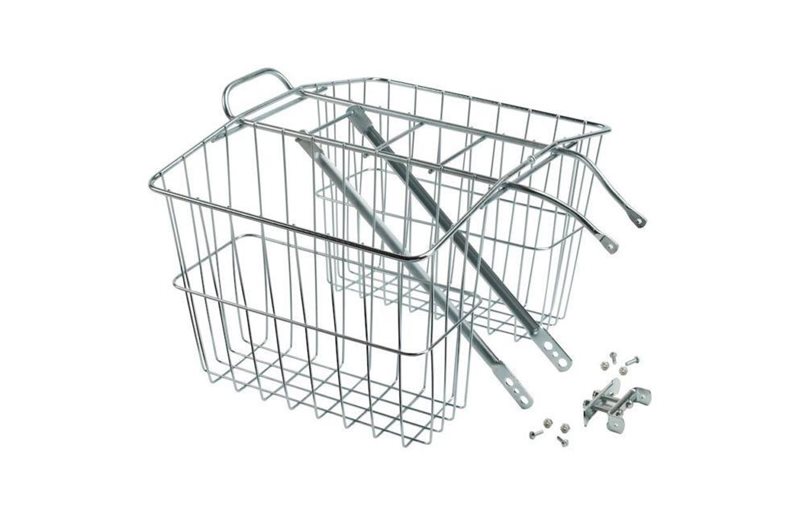 Wald Cykelkurv Pakkeholder 535 Rear Carrier Basket Silver