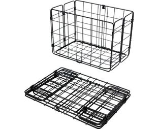 Pyöräkori tarakalle Wald 582 Rear Folding Basket Black