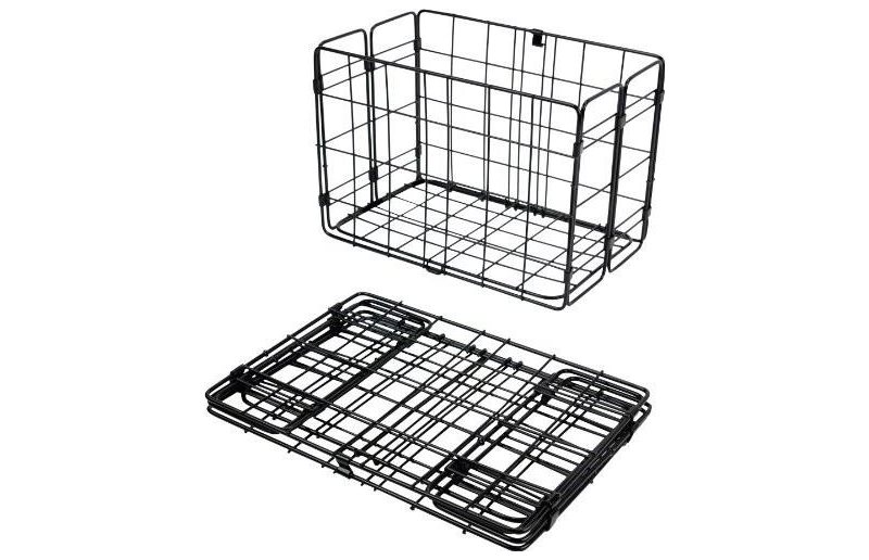 Wald Cykelkurv Pakkeholder 582 Rear Folding Basket Black