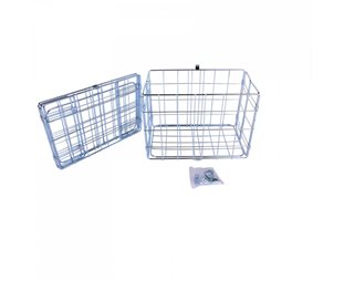 Wald Sykkelkurv Pakkeholder 582 Rear Folding Basket Silver