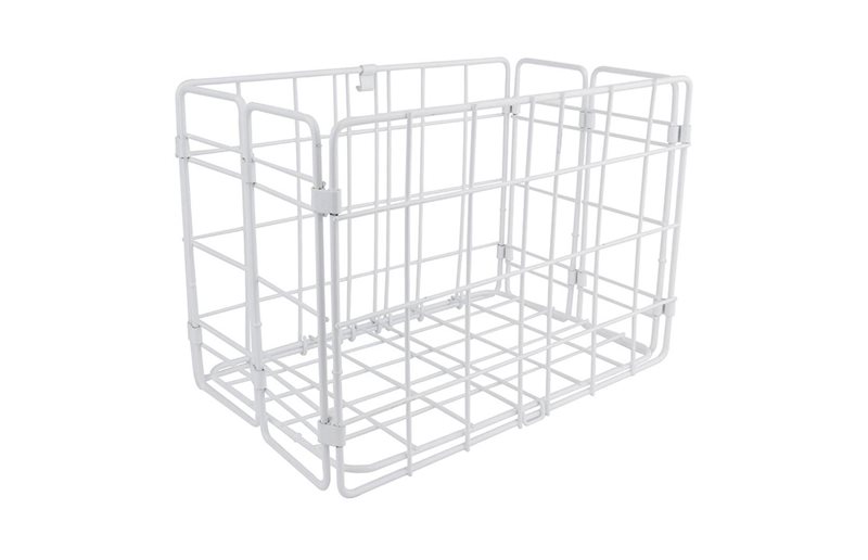 Pyöräkori tarakalle Wald 582 Rear Folding Basket White