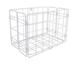 Wald Polkupyörän Kori Paketin Haltija 582 Rear Folding Basket White