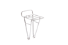 Pelago Pakkeholder Forsiden Medium Commuter Front Rack Stainless Steel Silver