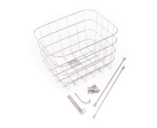 Pelago Polkupyörän Kori Stainless Basket Silver