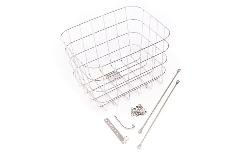 Pelago Polkupyörän Kori Stainless Basket Silver