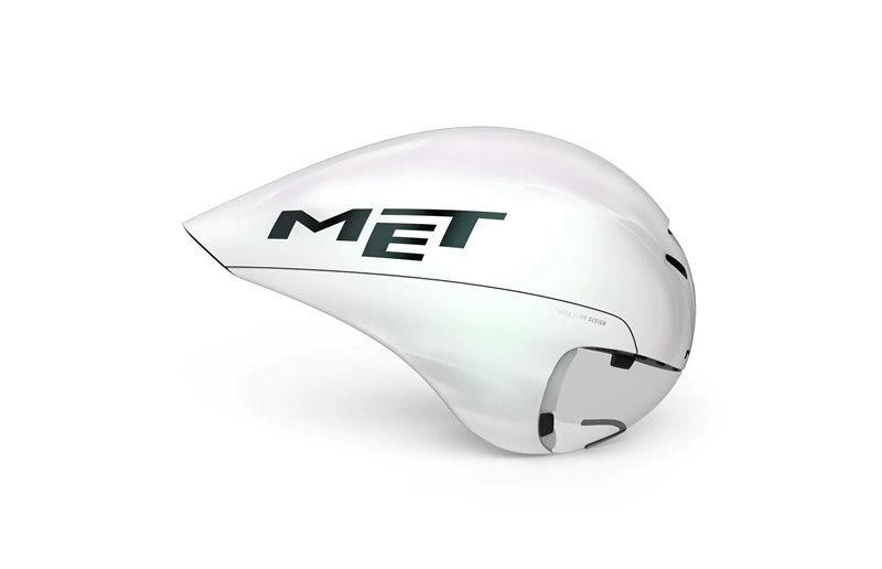 Pyöräilykypärä MET Drone Wide Body White Iridescent/Glossy