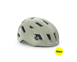 MET  Sykkelhjelm E-Mob Mips Moss Gray/Matt