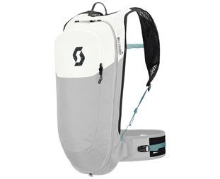 Pyöräilyreppu selkäpanssarilla Scott Pack Trail Protect FR'10 Vaaleanharmaa/Valkoinen