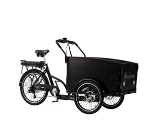 Laatikkopyörä Cargobike Classic Musta