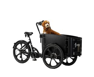 Cargobike Lådcykel EL DeLight Dog Black
