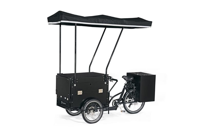 Laatikkopyörä Cargobike Classic Café Svart One Size