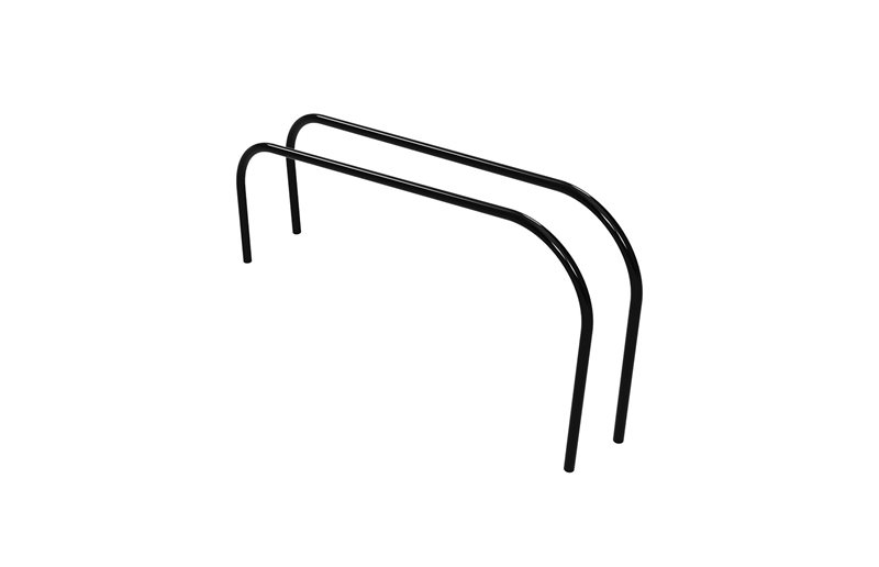 Cargobike Katoskaaret 2 lapselle Klassinen musta