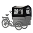 Cargobike Kapell 6-barn Classic Kindergarden Black