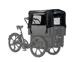 Cargobike 6-Kids Delight Kindergarden Black