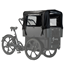 Cargobike 6-Kids Delight Kindergarden Black