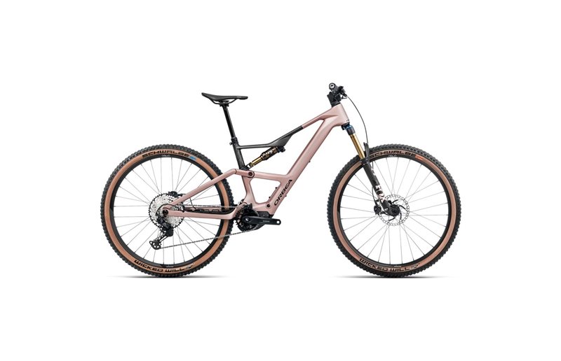 Sähkömaastopyörä Orbea Rise SL M10 420W Desert Rose Carbon Raw Matt