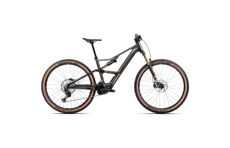 Sähkömaastopyörä Orbea Rise SL M10 630W Cosmic Carbon View Golden Sand Gloss