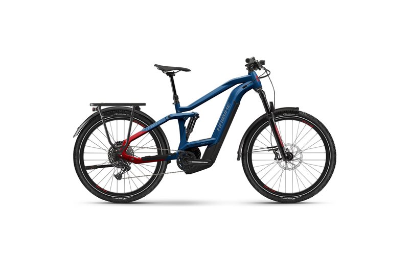 Haibike Sähköpyörä Hybridi Adventr FS 9 Gloss Metal Blue/Red