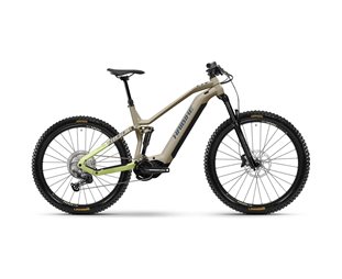 Sähkömaastopyörä HAIBIKE AllMtn 3 Coffee/Green/Blue Gloss