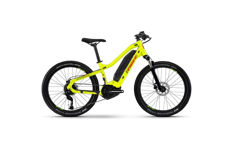 Haibike Elcykel børn Alltrack Kids 24 Gloss Lime Crystal/Red