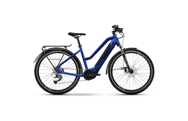 Haibike Elcykel hybrid Trekking 4 Mid Gloss Matt Blue/Blk