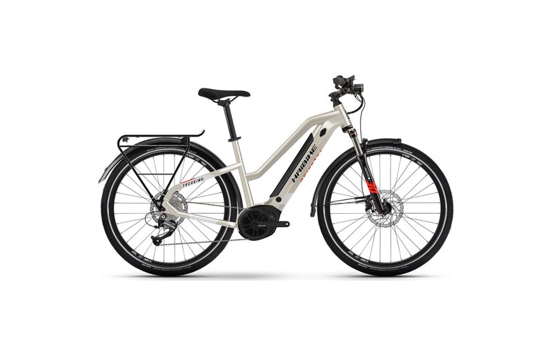 Sähköpyörä HAIBIKE Trekking 4 Mid Desert/White