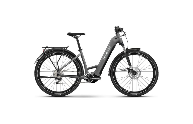 Haibike Elcykel hybrid Trekking 4 Low Dark Silver/Pearl Matt