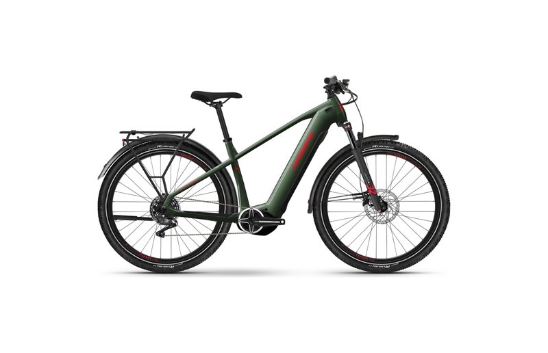 Sähköpyörä HAIBIKE Trekking 5 High Olive/Red Gloss
