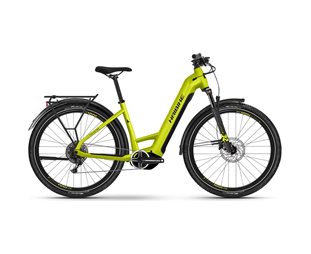 Naisten sähköpyörä HAIBIKE Trekking 5 Low Lime/Black Gloss