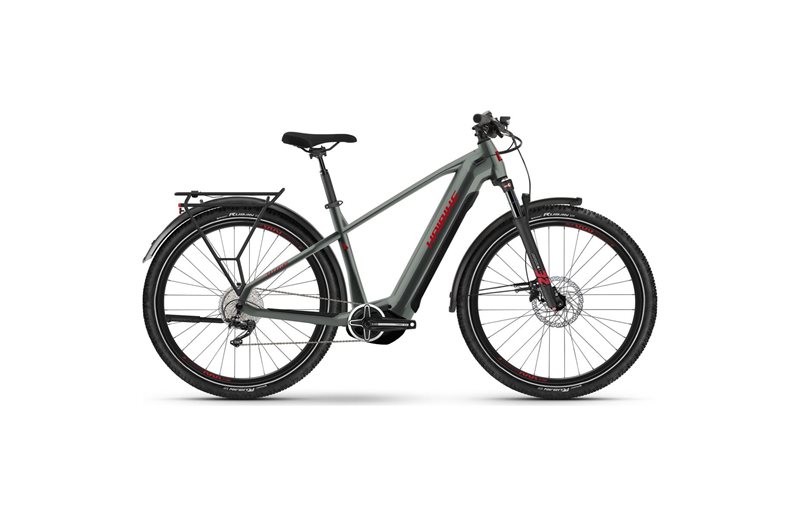 Sähköpyörä HAIBIKE Trekking 5 High Olive/Red Gloss