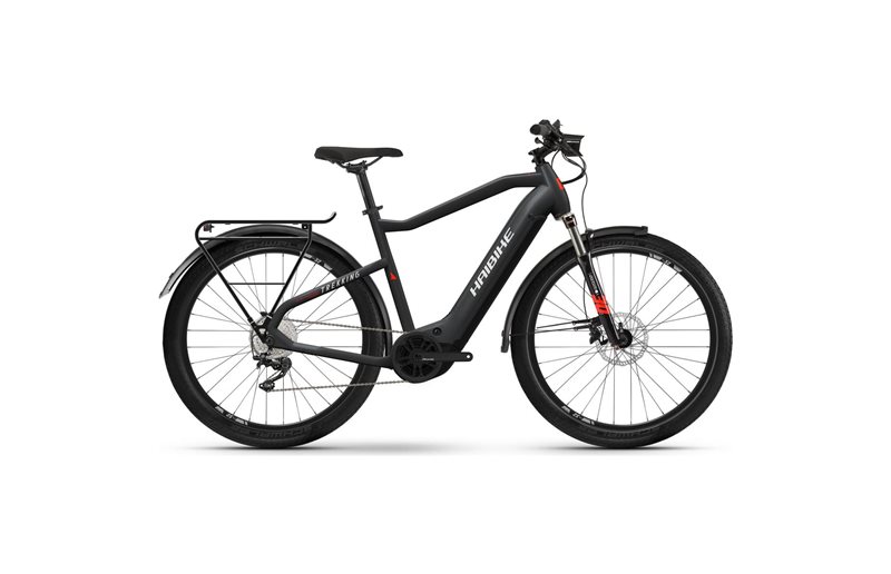 Haibike Elcykel hybrid Trekking 6 High Matt Blk Red/Reflex