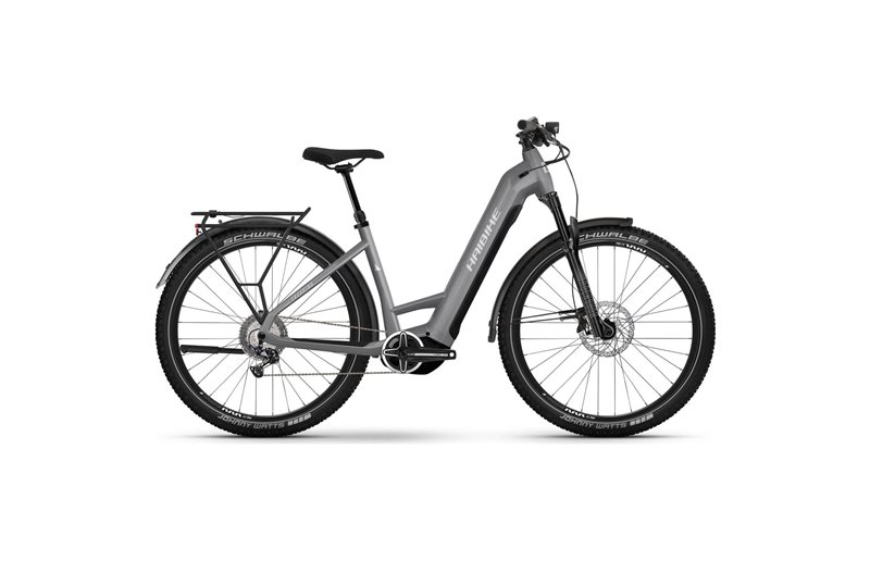 Haibike Elcykel hybrid Trekking 7 Low Urban Grey/White Gloss