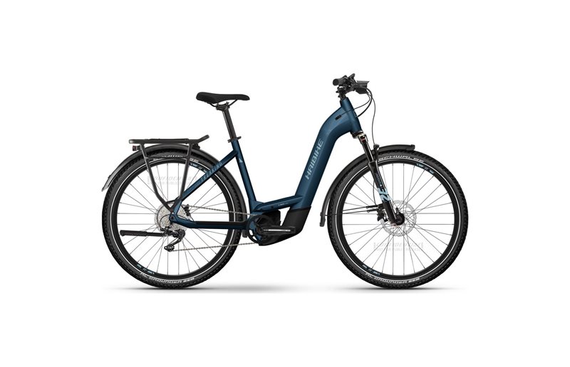 Haibike Elcykel hybrid Trekking 8 Low Gloss Roy Blue/Met Silver