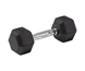 Master Fitness Hantler Hex Gummi / Krom