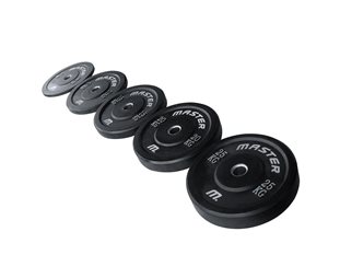 Master Fitness Painolevy Bumper Painosetti Bumper 120 Kg