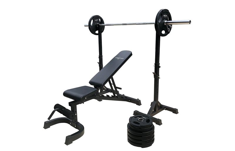 Titan Life Weight Garage Gym 100 Kg Med Skivstångsställning