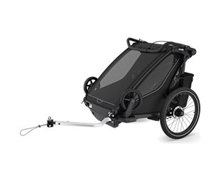Pyöräkärry Thule Chariot Sport 2 Double (kahdelle lapselle) Gen3 Musta