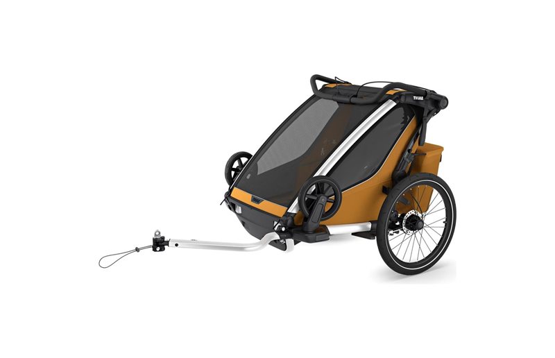 Thule Pyöräkärry Chariot Sport 2 Double (kahdelle lapselle) Gen 3 Natural Gold