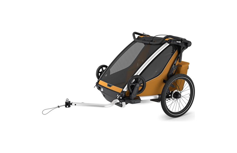Thule Pyöräkärry Chariot Sport 2 Double (kahdelle lapselle) Gen3 Natural Gold
