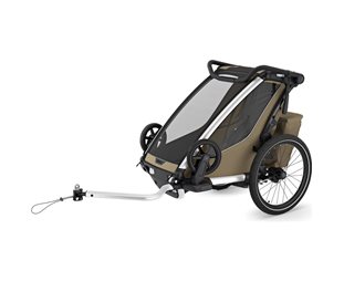Pyöräkärry Thule Chariot Cross 2 Single Gen3 (yhdelle lapselle) Khaki