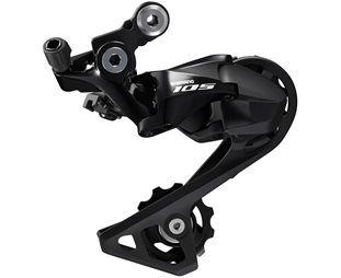 Bagdæmper Shimano 105 RD-R7000-GS, 11 gear, medium cage, sort