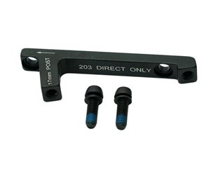 Avid Skivebremseadapter Post Mount 17 P till Rotor 220 mm Bak (203 Bak mount to 220 Rotor adaptor), Inkl. Stainless bolter